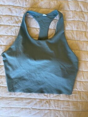 Uniqlo Sports Bra Medium Blue Racerback Padded Activewear